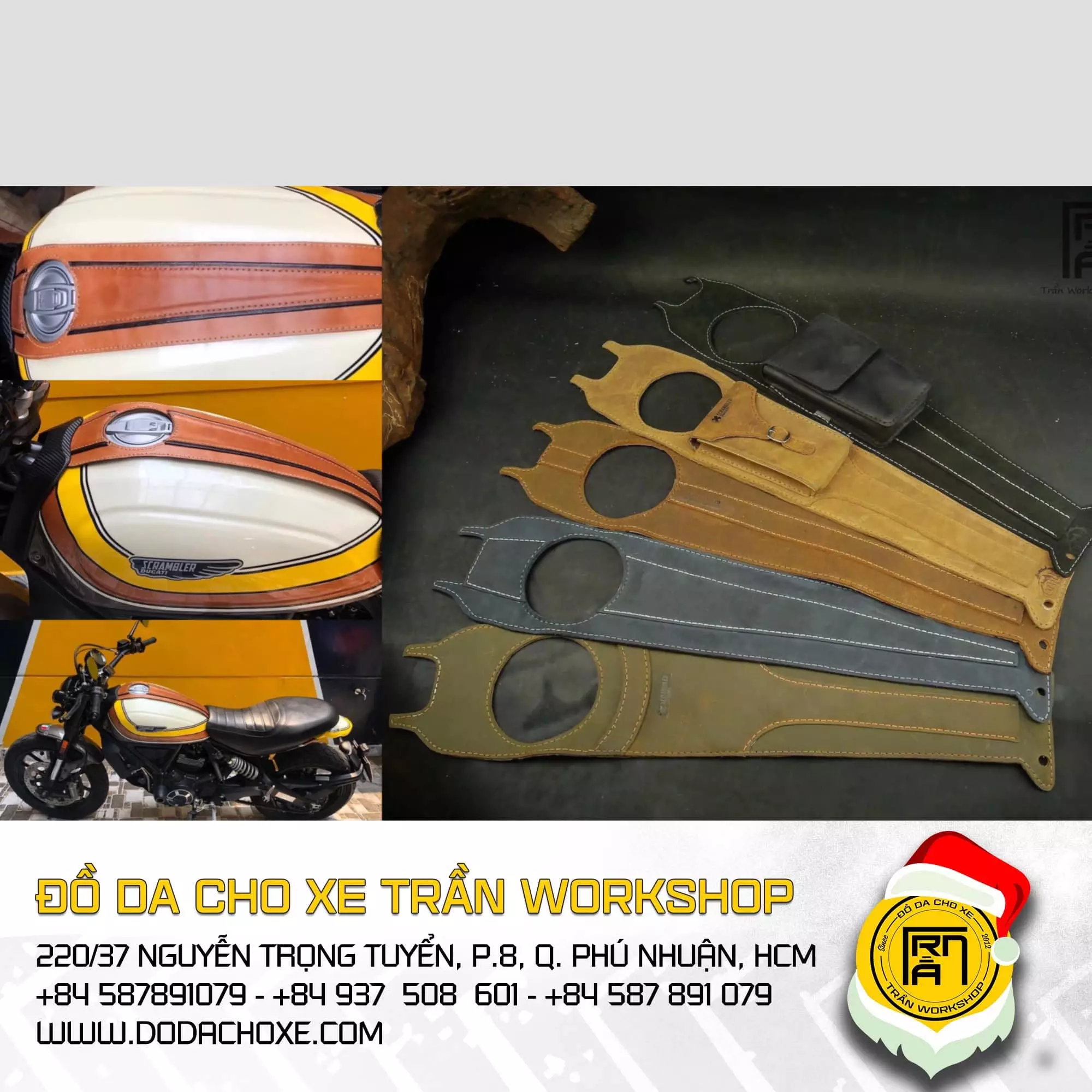 Ducati Scrambler 2022 - Đồ Da Cho Xe Trần Workshop